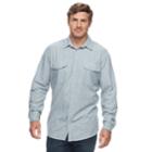 Big & Tall Sonoma Goods For Life&trade; Slim-fit Supersoft Flannel Button-down Shirt, Men's, Size: Xxl Tall, Light Blue
