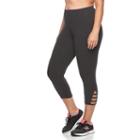 Plus Size Tek Gear&reg; Dry Tek Capri Workout Leggings, Women's, Size: 1xl, Dark Grey