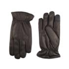 Men's Dockers&reg; Intelitouch Touchscreen Leather Gloves, Size: Large, Black