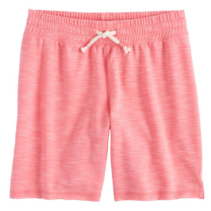 Girls 7-16 & Plus Size So&reg; Core Midi Shorts, Size: 20 1/2, Med Pink