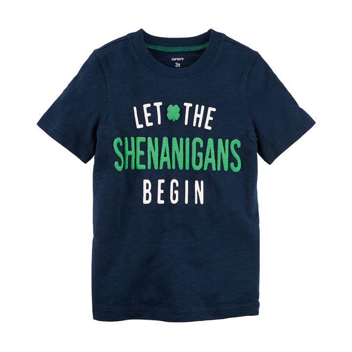 Boys 4-8 Carter's St. Patrick's Day Shenanigans Graphic Tee, Size: 4/5, Blue