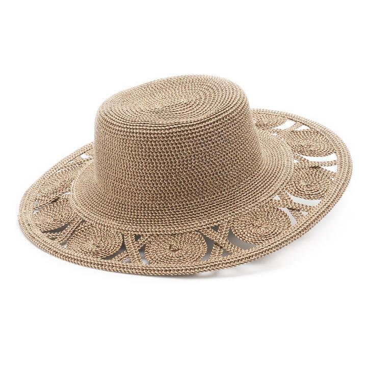 Women's Sonoma Goods For Life&trade; Open Work Brim Floppy Hat, Dark Beige