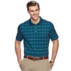 Big & Tall Van Heusen Classic-fit Windowpane Polo, Men's, Size: 2xb, Green