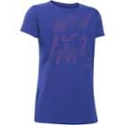 Girls 7-16 Under Armour Win Like A Girl Graphic Tee, Size: Medium, Lt Purple