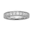 14k White Gold 1-ct. T.w. Igl Certified Princess-cut Diamond Wedding Ring, Women's, Size: 10