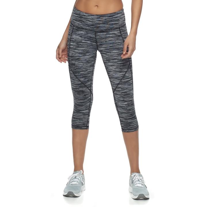 Women's Tek Gear&reg; Space-dyed Performance Capris, Size: Large, Oxford