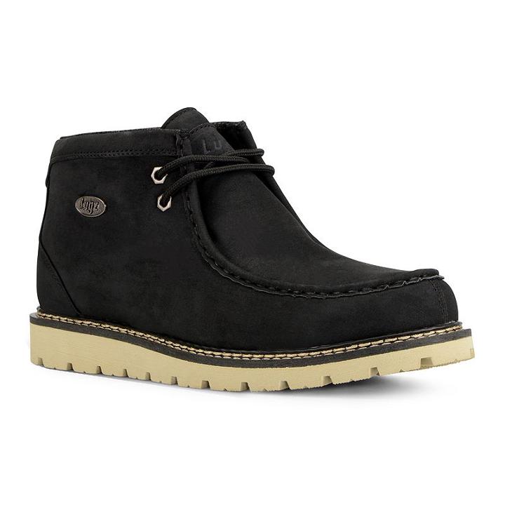 Lugz Sandstone Men's Moc Toe Boots, Size: Medium (11), Black