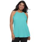 Plus Size Candie's&reg; Ruffle Halter Top, Teens, Size: 2xl, Brt Blue