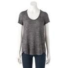 Women's Juicy Couture Marled Tee, Size: Small, Med Grey