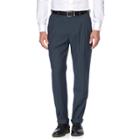 Men's Croft & Barrow&reg; Stretch Classic-fit True Comfort Pleated Suit Pants, Size: 36x32, Blue
