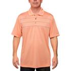 Men's Pebble Beach Classic-fit Gradient-striped Performance Golf Polo, Size: Large, Drk Orange