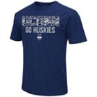 Men's Campus Heritage Uconn Huskies Camo Wordmark Tee, Size: Xl, Dark Blue