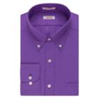 Men's Izod Slim-fit Performx Wrinkle-free Dress Shirt, Size: 17-32/33, Med Purple