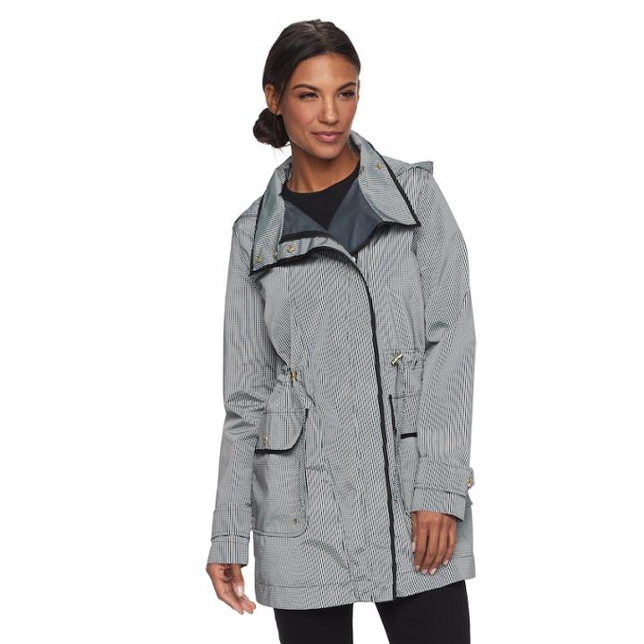 Women's Weathercast Hooded Performance Anorak Jacket, Size: Small, Grey (charcoal)
