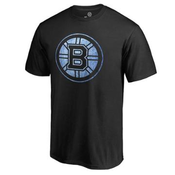 Men's Fanatics Boston Bruins Logo Tee, Size: Medium, Black