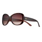 Lc Lauren Conrad Belay Retro Square Wrap Sunglasses - Women, Med Brown
