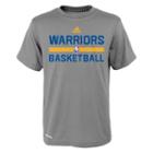 Boys 4-7 Adidas Golden State Warriors Heathered Practice Climalite Tee, Boy's, Size: S(4), Grey