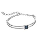 Simply Vera Vera Wang Curved Bar Bracelet With Swarovski Crystals, Women's, Blue