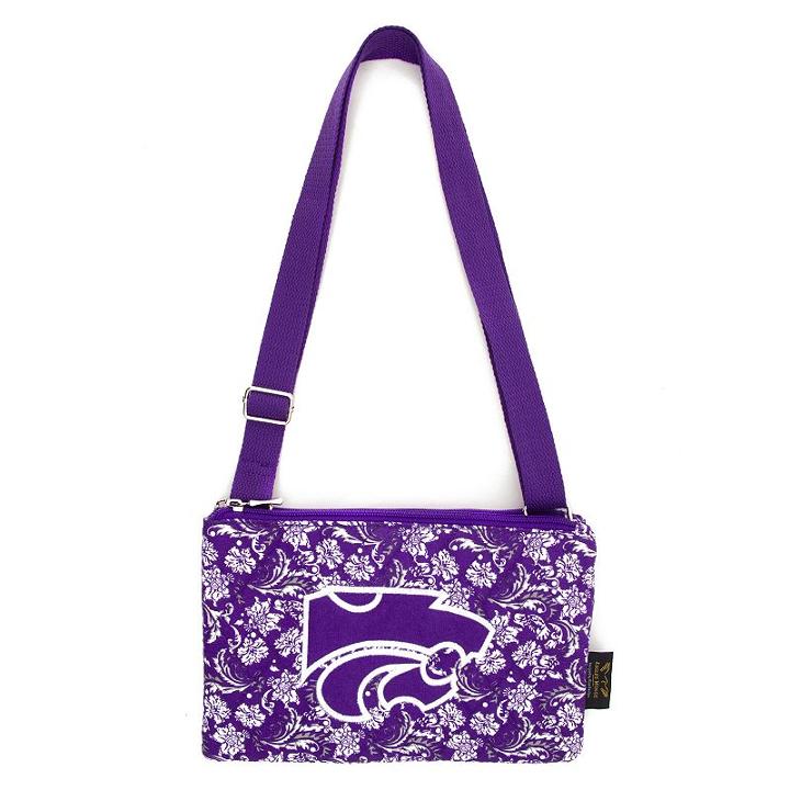 Kansas State Wildcats Bloom Crossbody Bag, Women's, Multicolor
