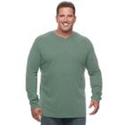 Big & Tall Croft & Barrow&reg; Classic-fit Stretch Performance V-neck Tee, Men's, Size: L Tall, Lt Green