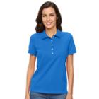 Croft & Barrow, Women's &reg; Classic Solid Polo, Size: Small, Blue (navy)