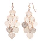 Lc Lauren Conrad Filigree Dangle Nickel Free Earrings, Women's, Light Pink