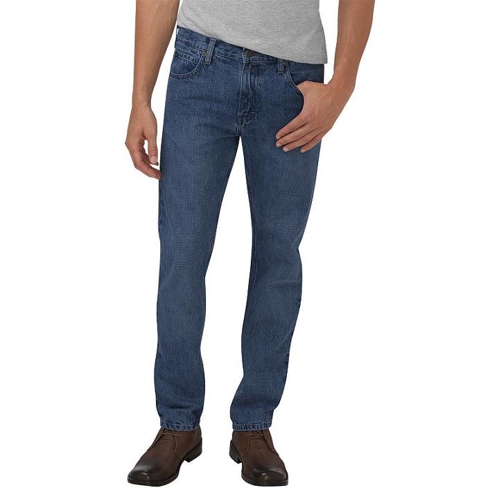 Men's Dickies Slim-fit Straight-leg Jeans, Size: 30x32, Blue