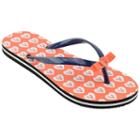 Women's Virginia Cavaliers Bow Flip-flops, Size: Xl, Blue (navy)