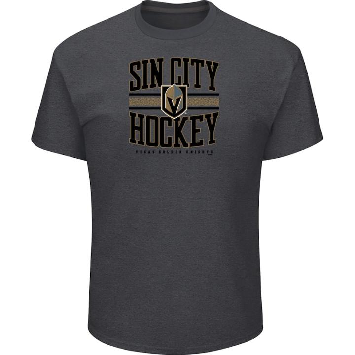 Men's Vegas Golden Knights Sin City Tee, Size: Xxl, Dark Grey
