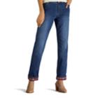 Women's Lee Relaxed Fit Lined Jeans, Size: 16 T/l, Dark Blue