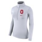 Women's Nike Ohio State Buckeyes Dri-fit Pullover, Size: Medium, White