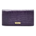 Buxton Nile Exotic Expandable Clutch, Women's, Drk Purple