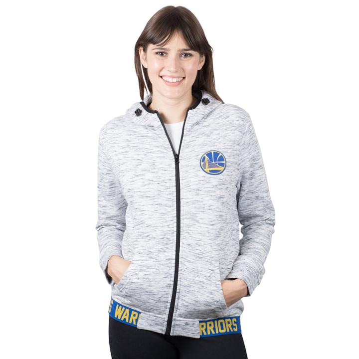 Women's Golden State Warriors Space-dyed Hoodie, Size: Medium, Grey
