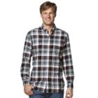 Men's Chaps Flannel Classic-fit Open Check Button-down Shirt, Size: Medium, Grey