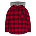 Boys 4-7 Hurley Hooded Button-down Flannel Shirt, Boy's, Size: 4, Dark Red