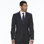 Men's Wd. Ny Slim-fit Navy (blue) Pinstripe Suit Jacket, Size: Small