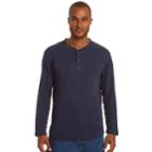 Men's Stanley Classic-fit Waffle-weave Thermal Henley, Size: Small, Blue (navy)