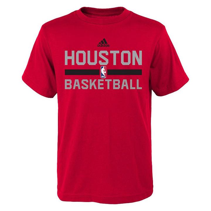 Boys 8-20 Adidas Houston Rockets Practice Tee, Size: M(10-12), Red