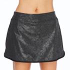Women's Spalding Printed Legacy Tennis Skort, Size: Medium, Grey (charcoal)