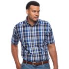 Big & Tall Croft & Barrow&reg; True Comfort Regular-fit Stretch Button-down Shirt, Men's, Size: 4xb, Med Blue