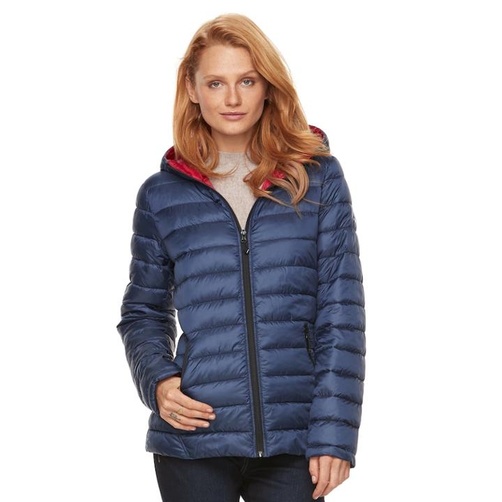 Women's Halitech Packable Puffer Jacket, Size: Medium, Blue (navy)