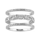1/6 Carat T.w. Diamond Sterling Silver Ring Set, Women's, Size: 9, White