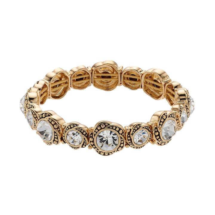 Napier Flower Stretch Bracelet, Women's, Gold