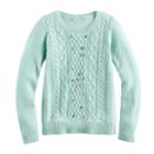 Girls 7-16 & Plus Size Pink Republic Embellished Cable Knit Sweater, Size: Large, Lt Green