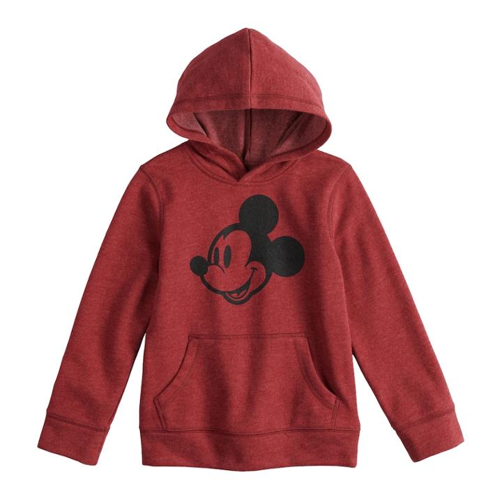 Disney's Mickey Mouse Boys 4-12 Pullover Softest Hoodie By Jumping Beans&reg;, Size: 5, Med Red