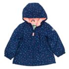 Girls 4-8 Oshkosh B'gosh&reg; Midweight Tiny Flower Fleece-lined Windbreaker Jacket, Size: 5, Blue (navy)