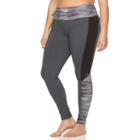 Plus Size Soybu Flex Core High Rise Yoga Leggings, Women's, Size: 3xl, Grey (charcoal)