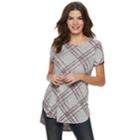 Women's Apt. 9&reg; Essential High-low Tunic, Size: Large, Dark Grey
