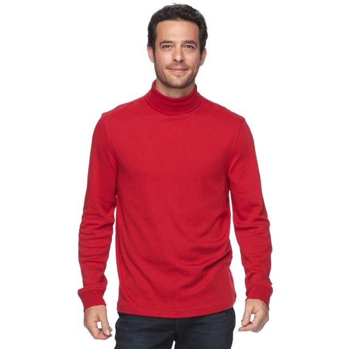 Men's Croft & Barrow&reg; Classic-fit Turtleneck, Size: Medium, Med Red