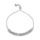 Sterling Silver Byzantine Link Bolo Bracelet, Women's, Size: 9, Grey